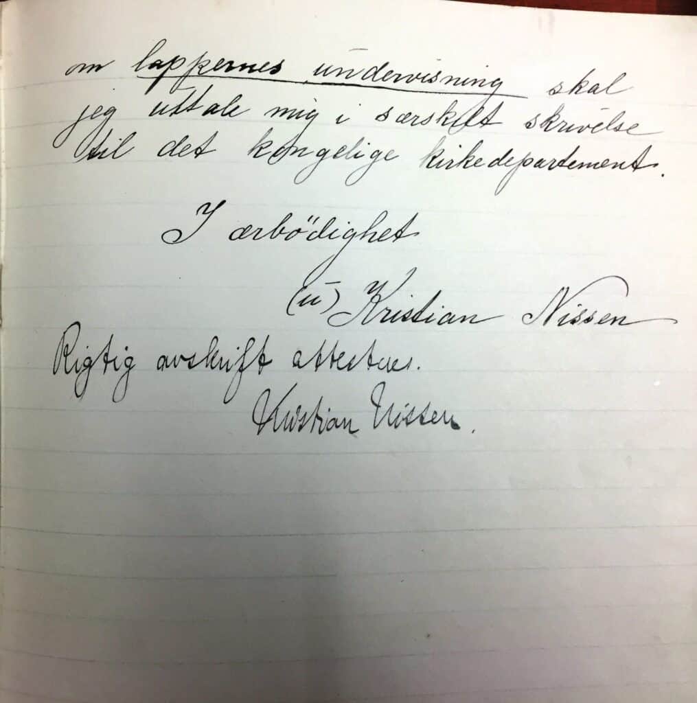 Originalprotokollen gikk til Ellen Lie i retur.