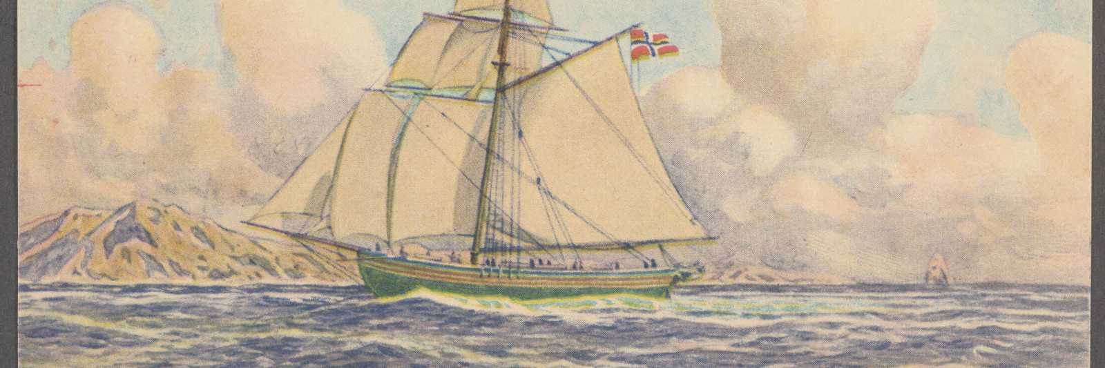 Painting of the sailship Restauration