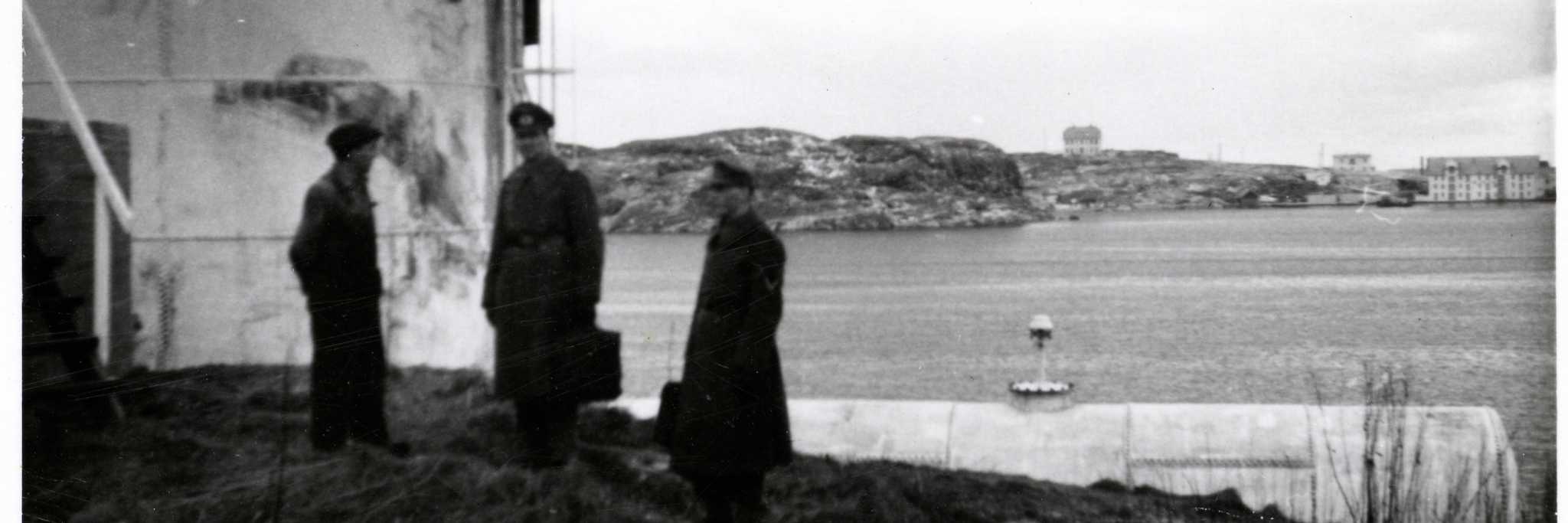 Nordlandet. Norsk Brændselolje/MIL tankanlegg under andre verdenskrig. Foto tatt av de tyske militære troppene i Norge.