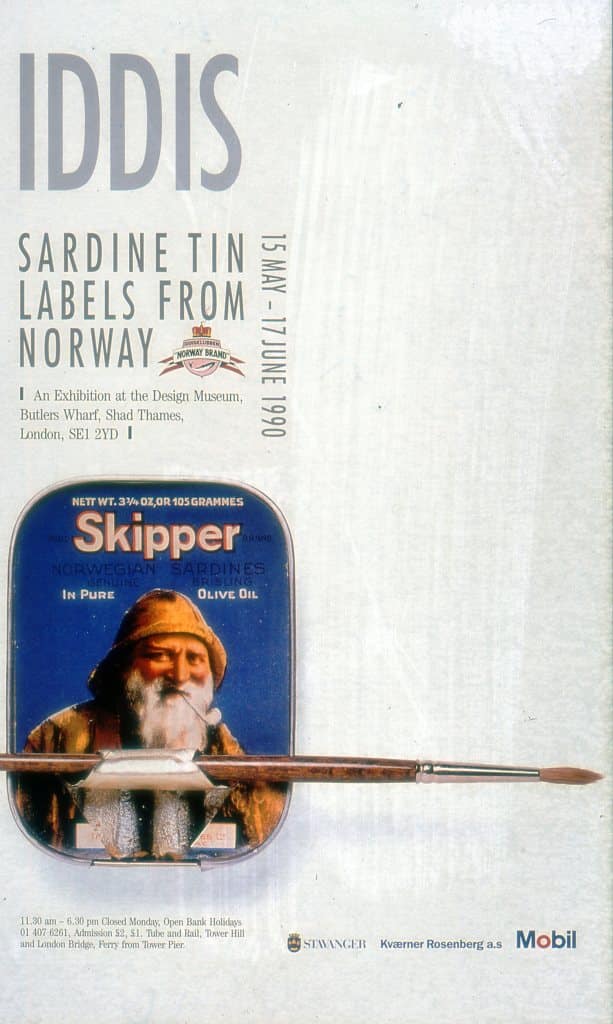 Mobil sponset også mindre arrangementer, som denne Iddisutstillingen i London i 1990.