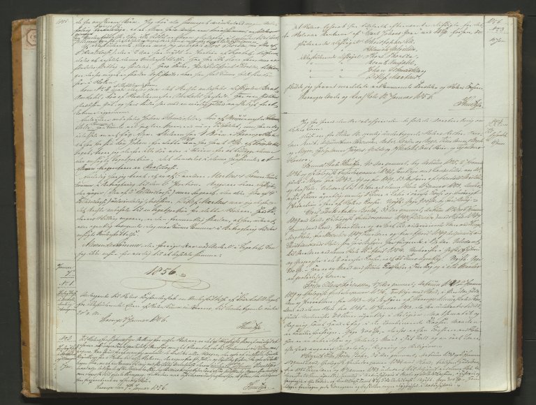 Utsnitt av rektor Knutzens årsberetning fra 1856, slik den er ført inn i skolens kopibok over utgående brev.